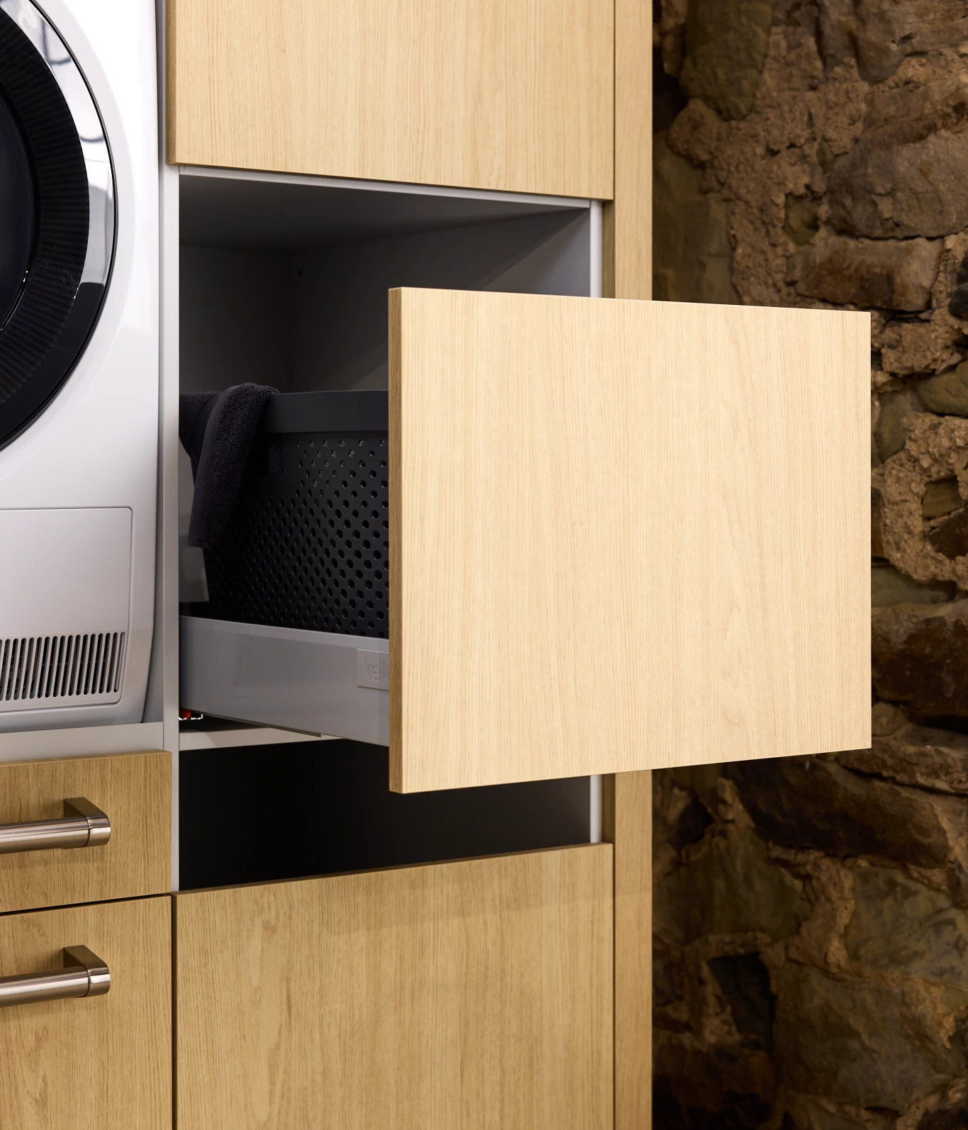Laundry basket storage