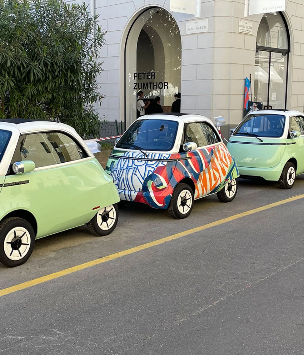 Auto's in pastelkleuren