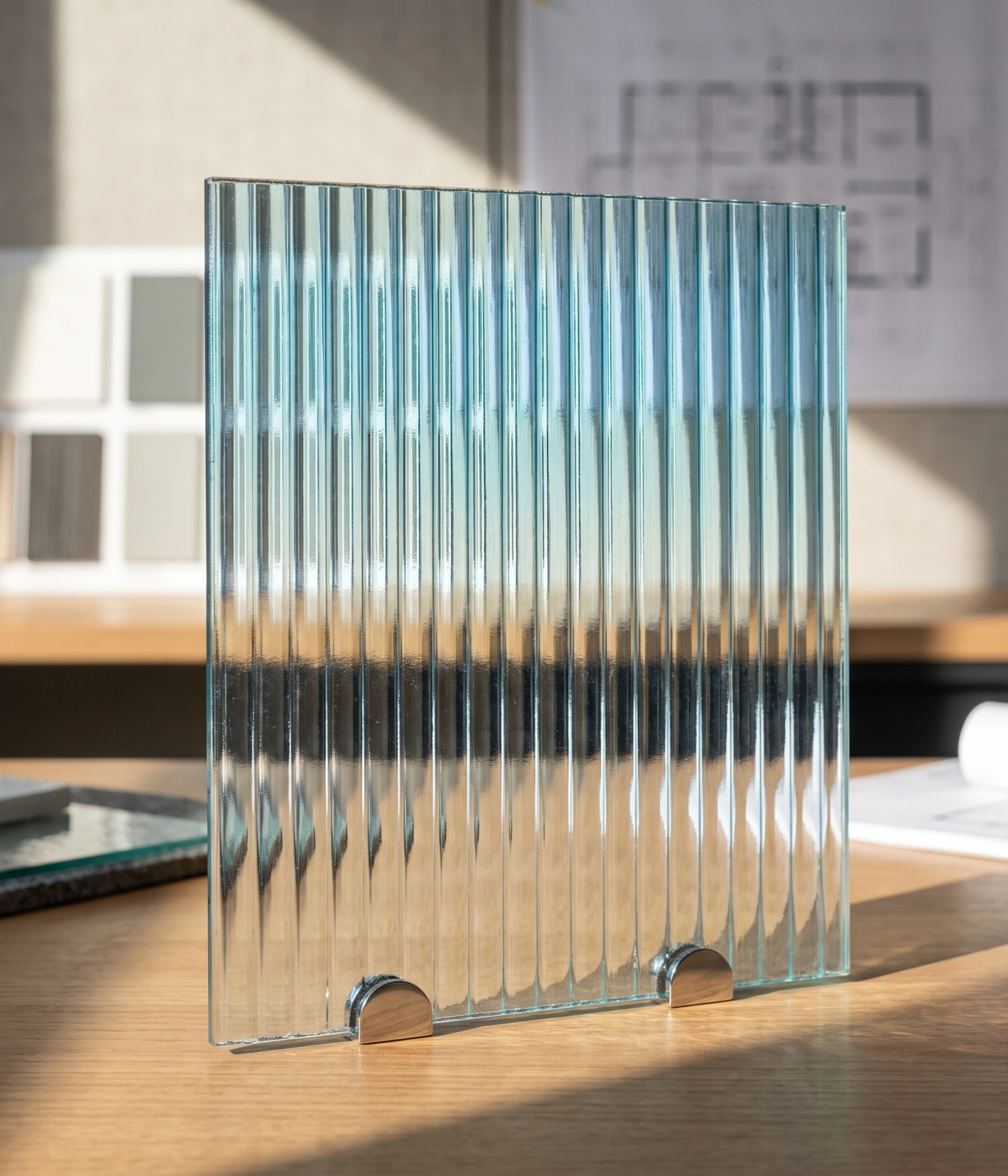 Fluted glass